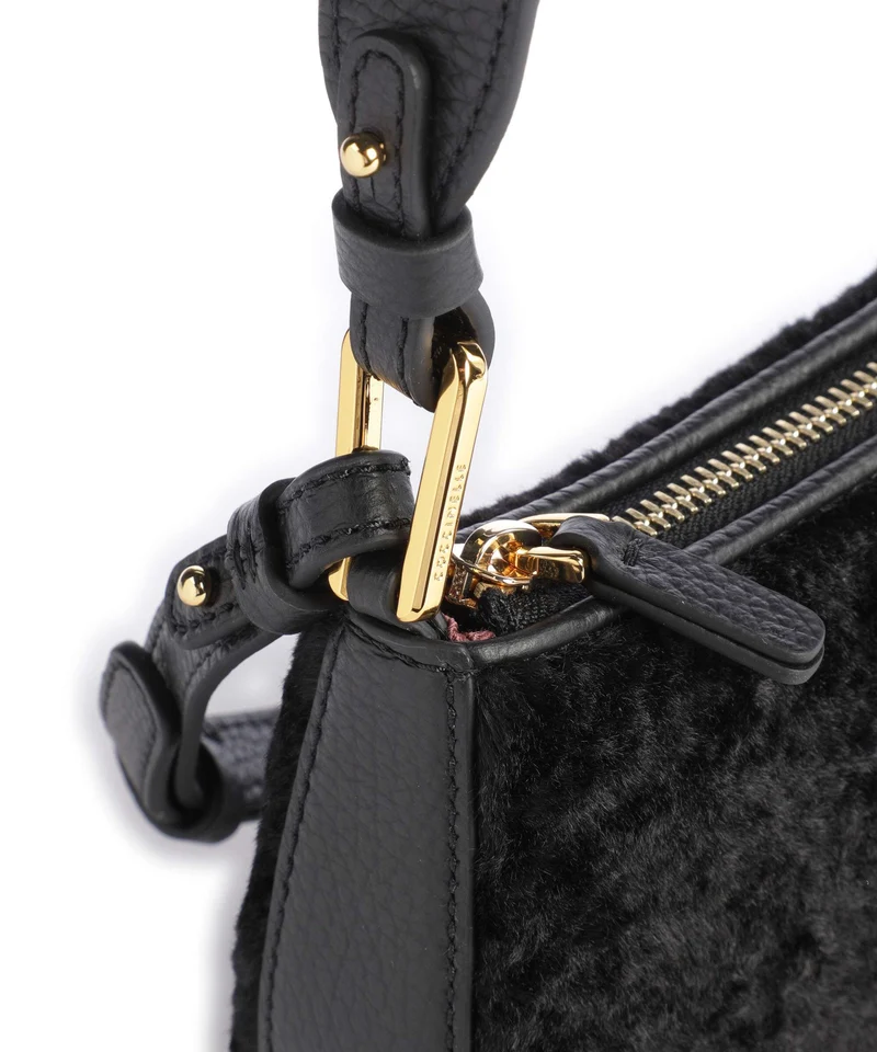 Coccinelle Merveille Astrakan Bolso de hombro noir