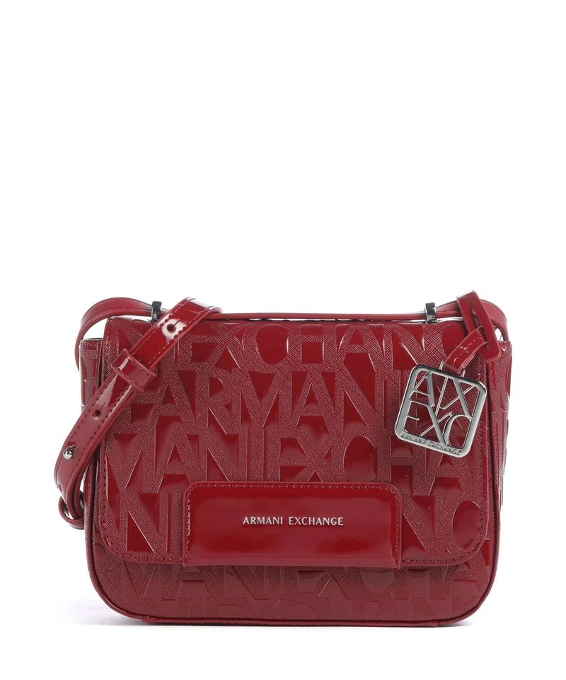 Armani Exchange Liz Patent Bandolera red dahlia