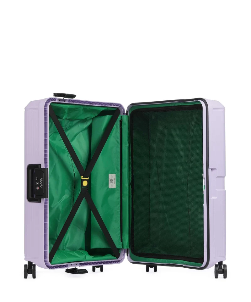 Delsey Paris x United Colors of Benetton CB Hard Maleta con 4 ruedas lavender