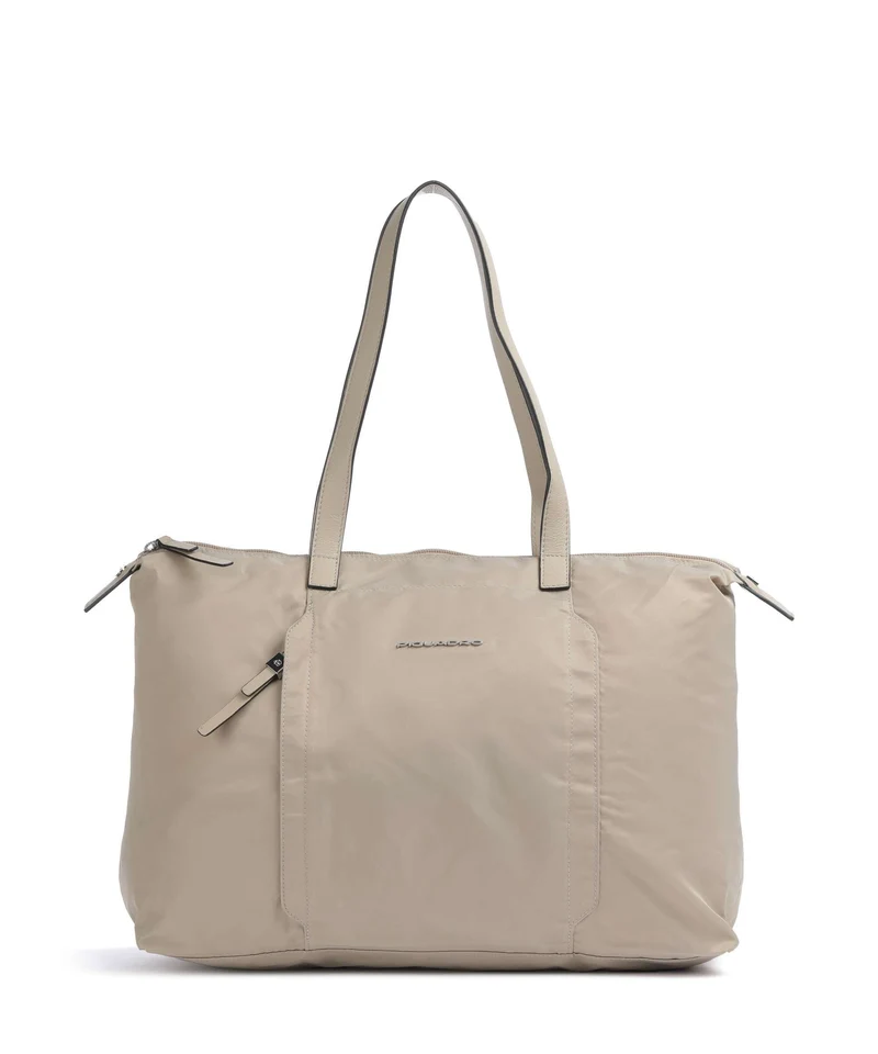Piquadro W92T Bolsa shopping beige