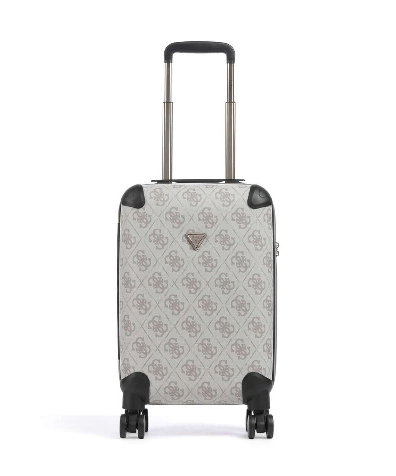 Guess Berta 4G Logo Maleta con 4 ruedas dark taupe logo