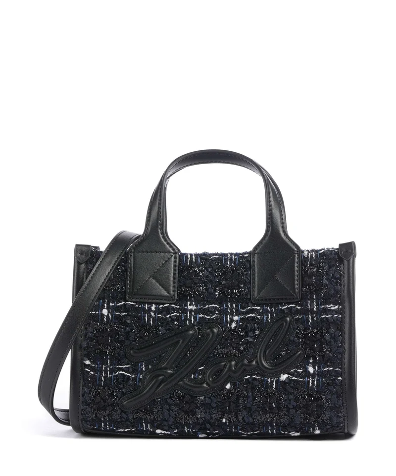 Karl Lagerfeld K/Skuare Small Bolso de mano dark navy/boucle