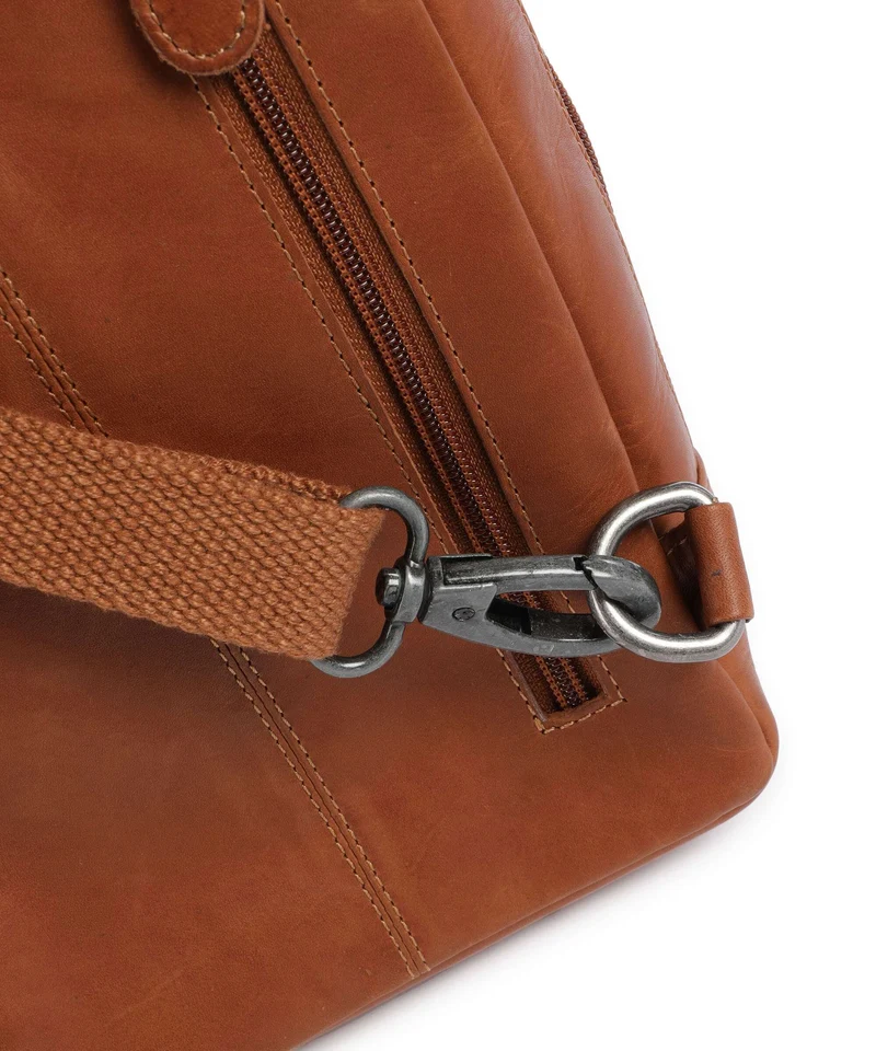 The Chesterfield Brand Wax Pull Up Cow Turelle Mochila sling cognac