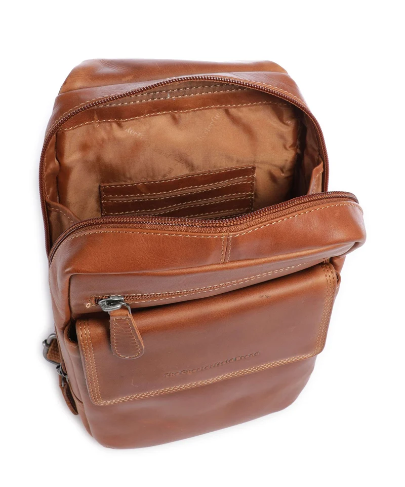 The Chesterfield Brand Wax Pull Up Cow Turelle Mochila sling cognac