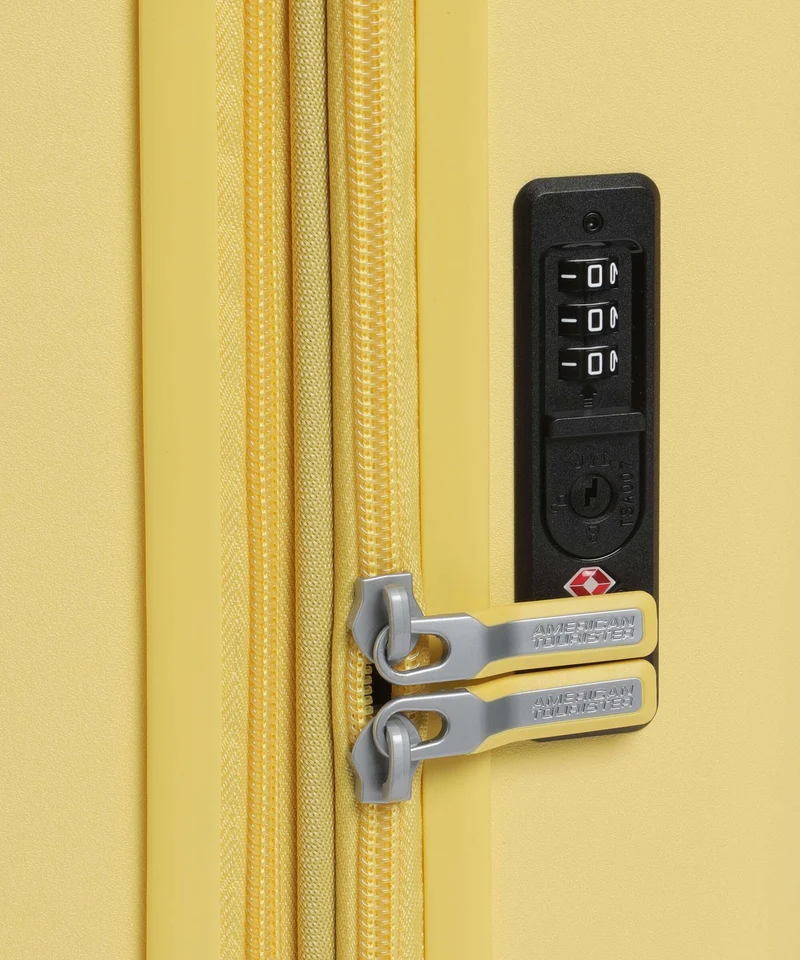 American Tourister Dynabelt Maleta con 4 ruedas sunny yellow