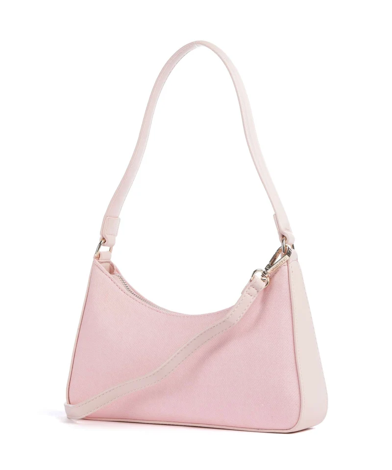 Valentino Bags Kelly Denim Bolso de hombro rosa