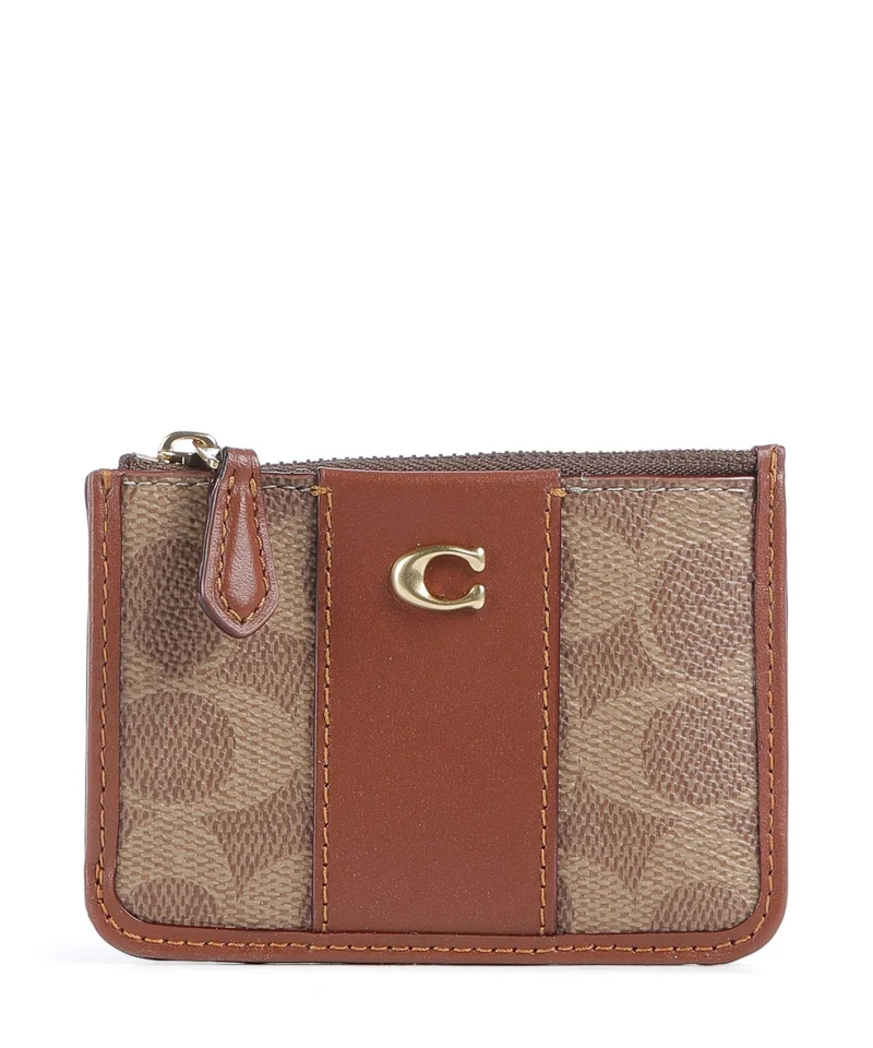 Coach Tarjetero tan caramel