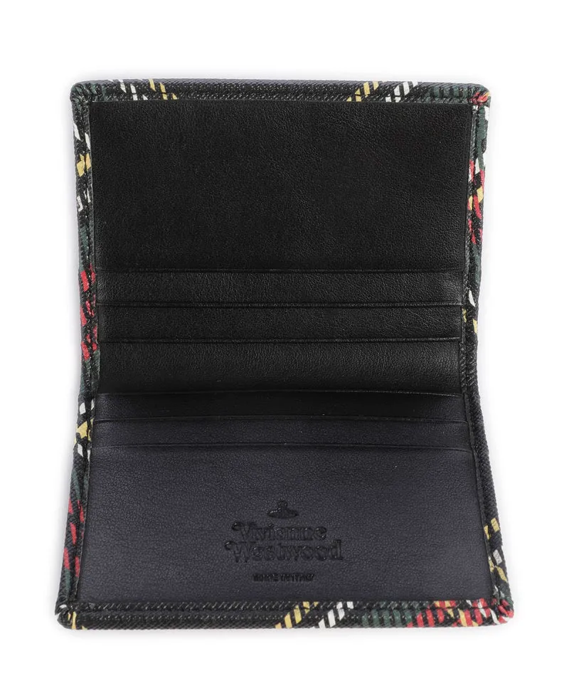 Vivienne Westwood Saffiano Printed Tarjetero chelsea tartan