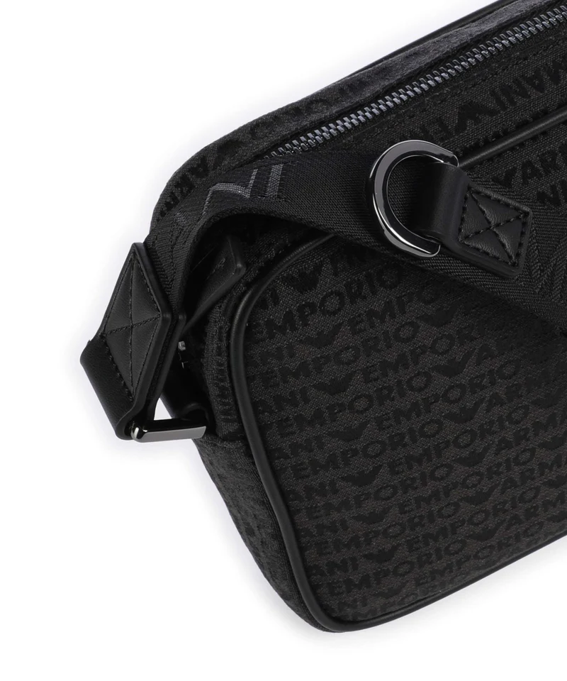 Emporio Armani Logo Jacquard Bandolera bristol black
