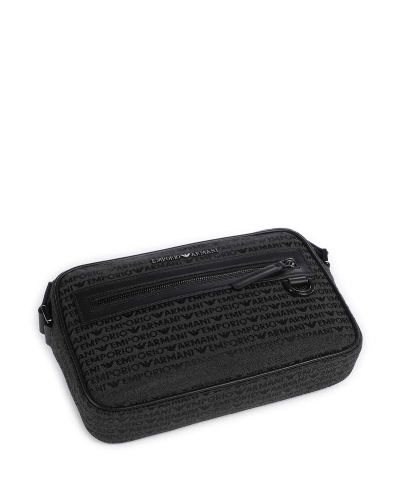 Emporio Armani Logo Jacquard Bandolera bristol black