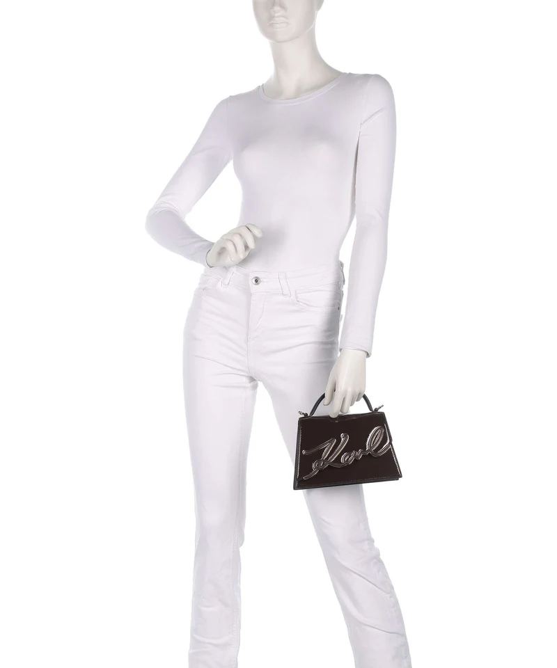 Karl Lagerfeld K/Signature 2.0 Small Bandolera tobacco