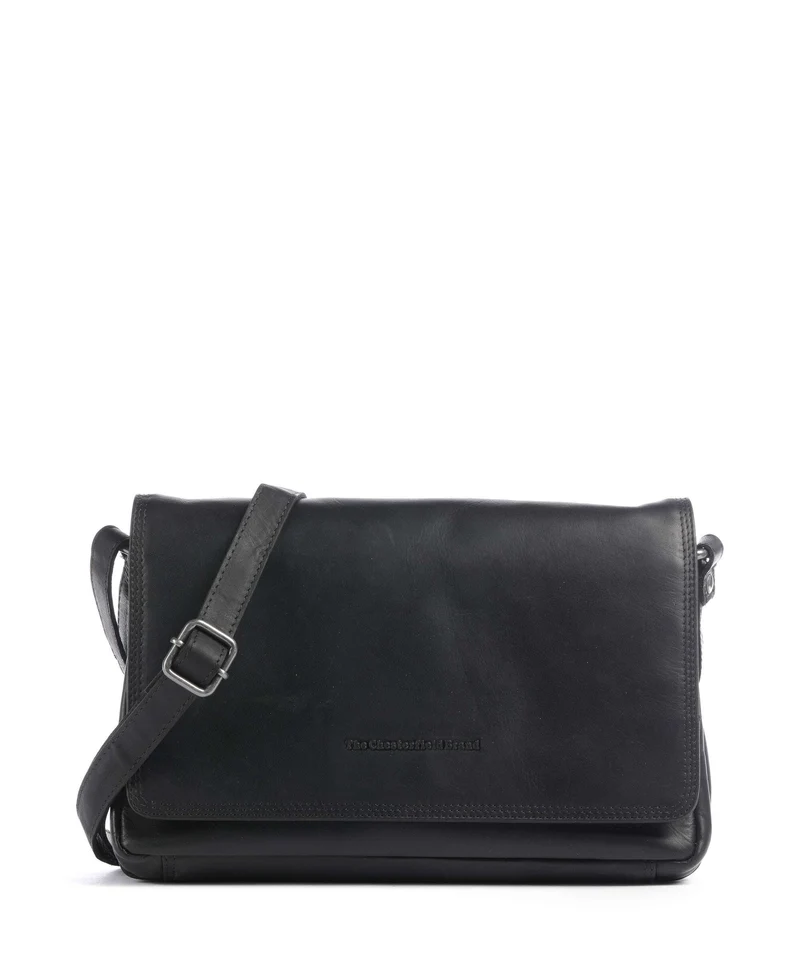 The Chesterfield Brand Wax Pull Up Cow Laverton Bandolera black