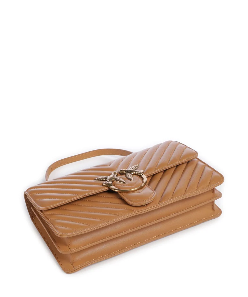 Pinko Love One Classic Bolso de hombro torrone/antique gold