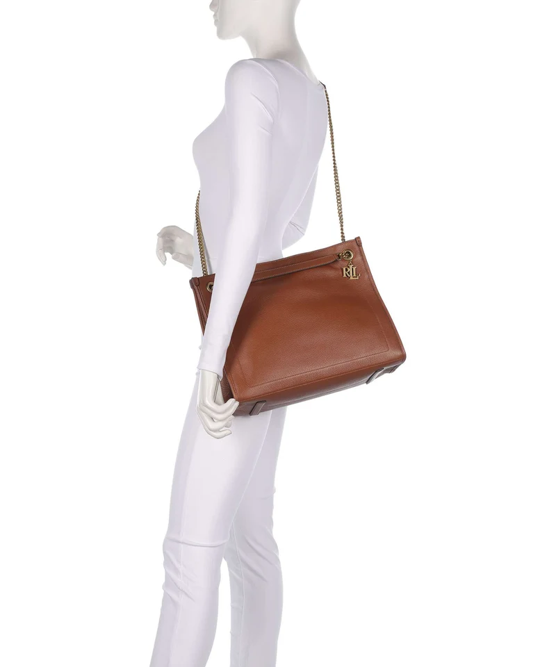 Lauren Ralph Lauren Bradley Large Bolsa shopping lauren tan