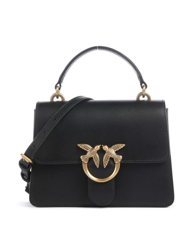 Pinko Love One Mini Bolso de mano nero/antique gold