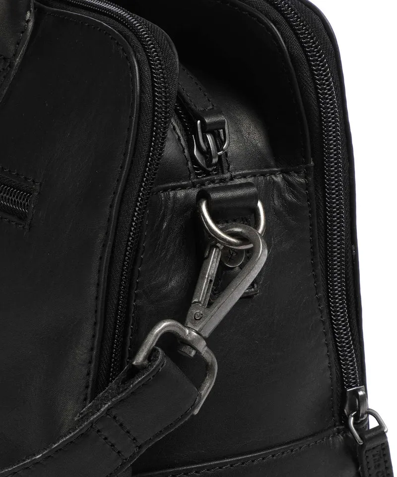 The Chesterfield Brand Wax Pull Up Cow Layton Bolso de mano black