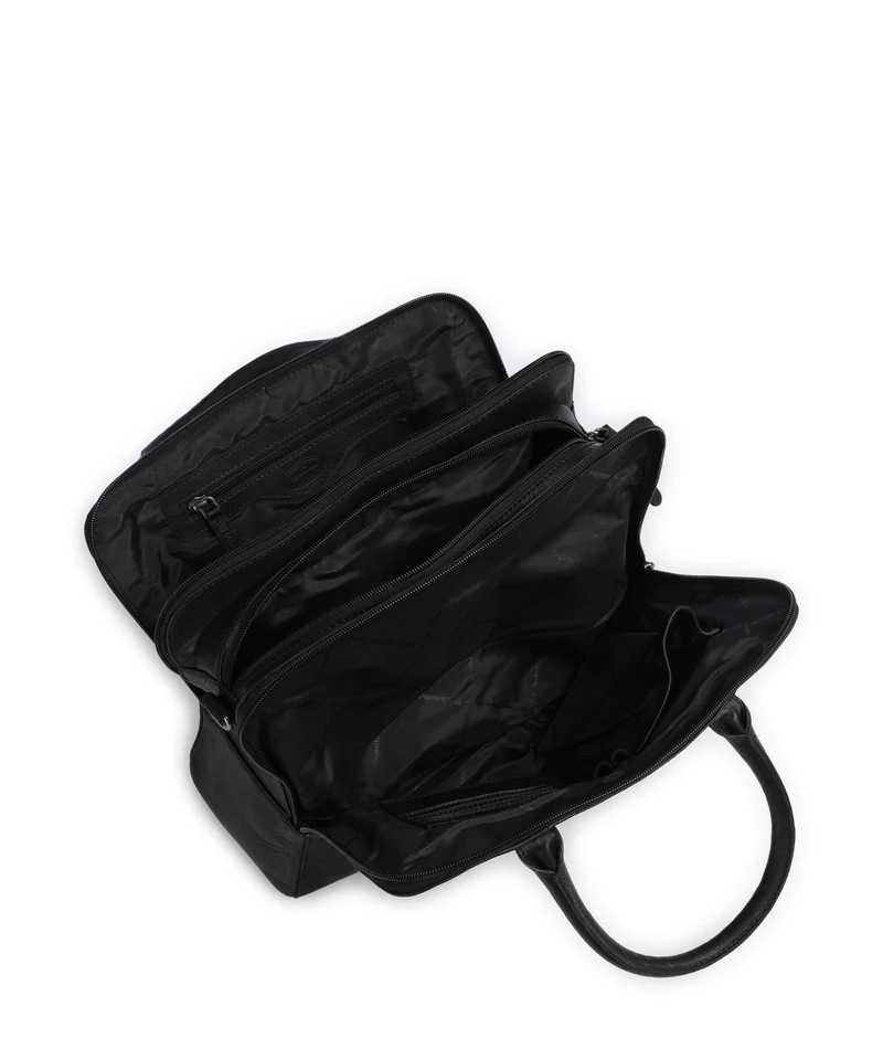 The Chesterfield Brand Wax Pull Up Cow Layton Bolso de mano black