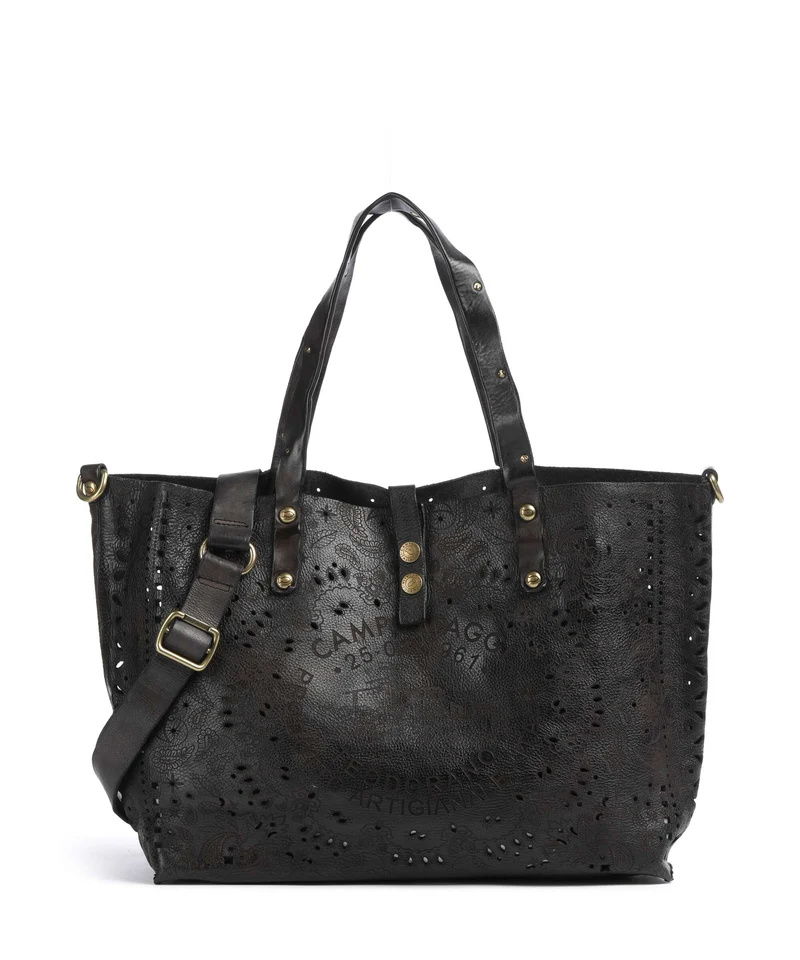 Campomaggi Bolsa shopping grigio