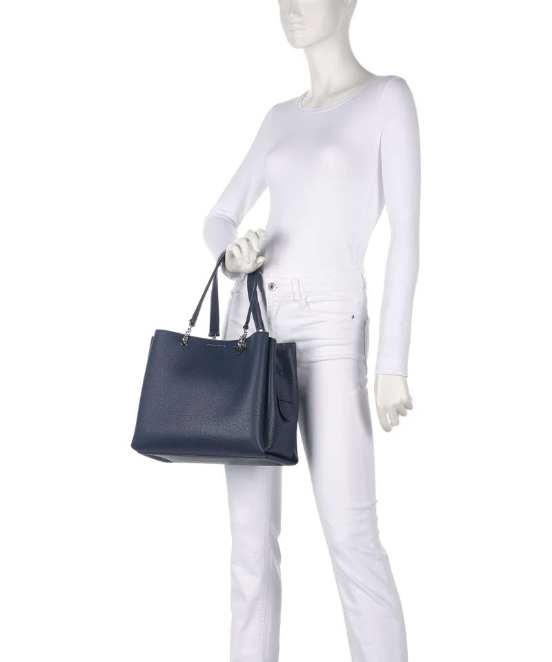Emporio Armani Annie Bolsa shopping blu marina