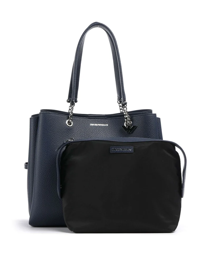 Emporio Armani Annie Bolsa shopping blu marina