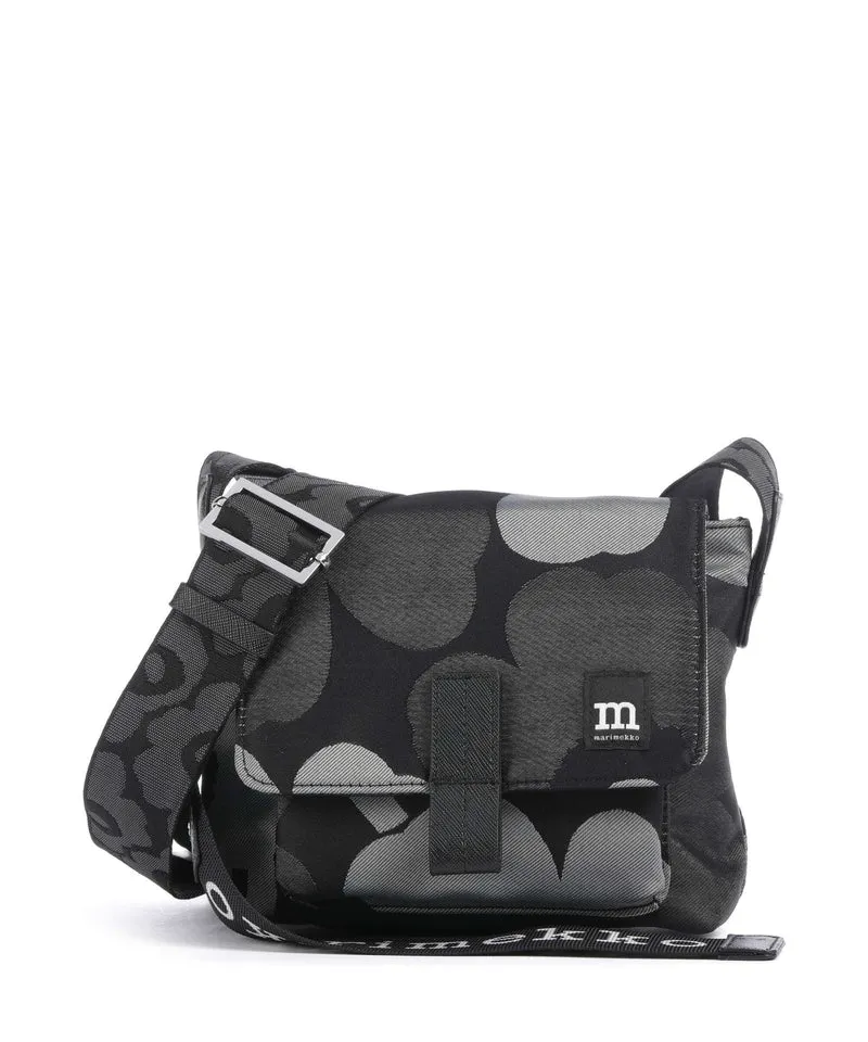 Marimekko Unikko Mini Bandolera grey/dark grey/black