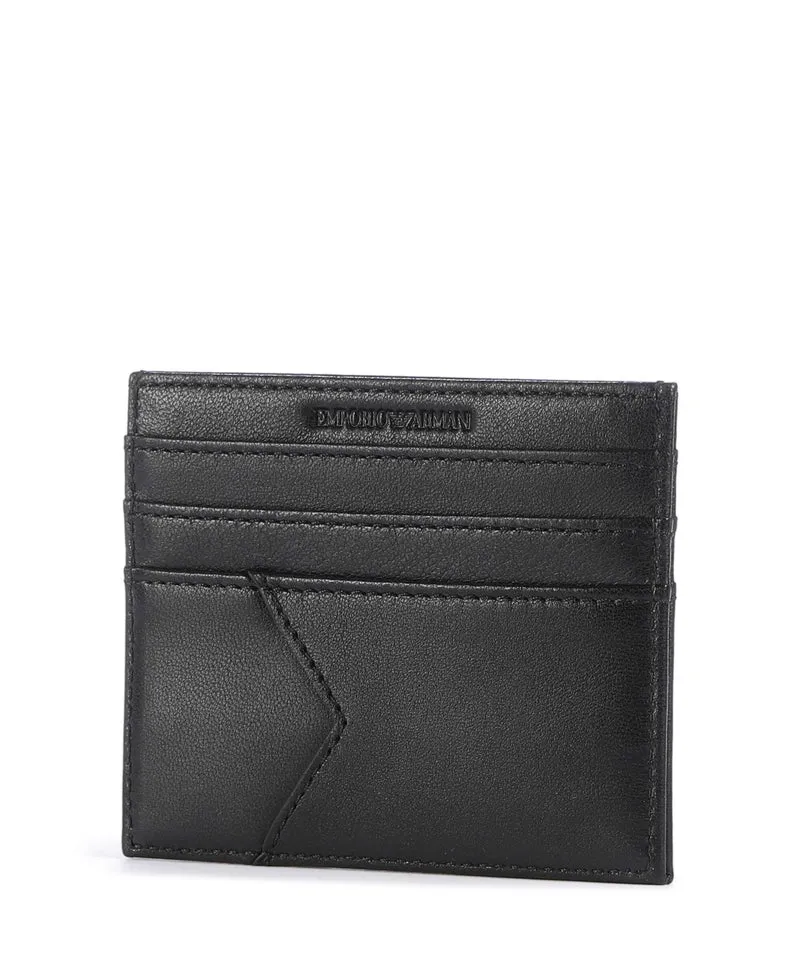 Emporio Armani Premium Nappa Tarjetero black beauty
