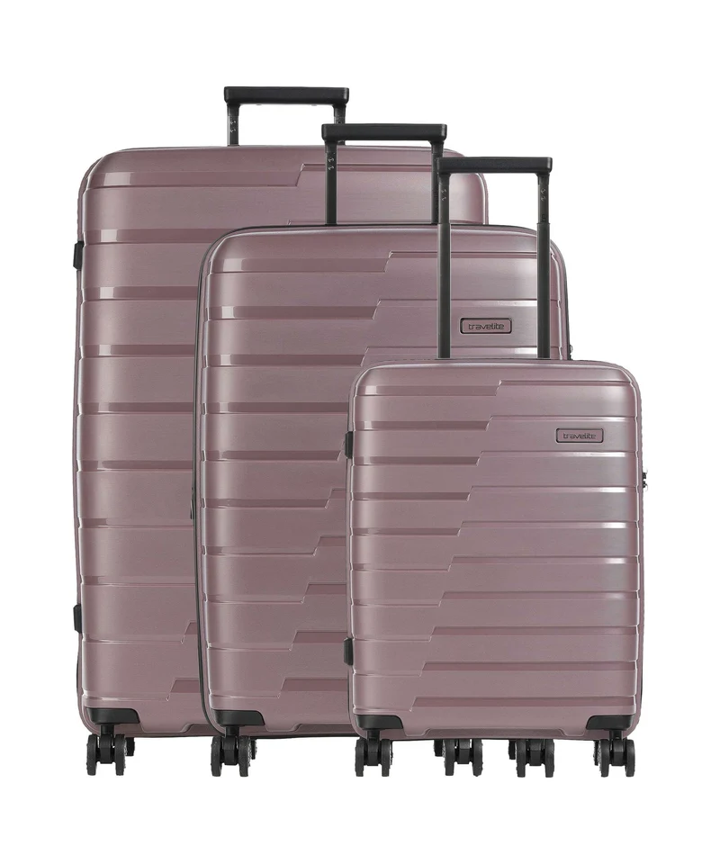 Travelite Air Base Juego de maletas (4 ruedas) flieder