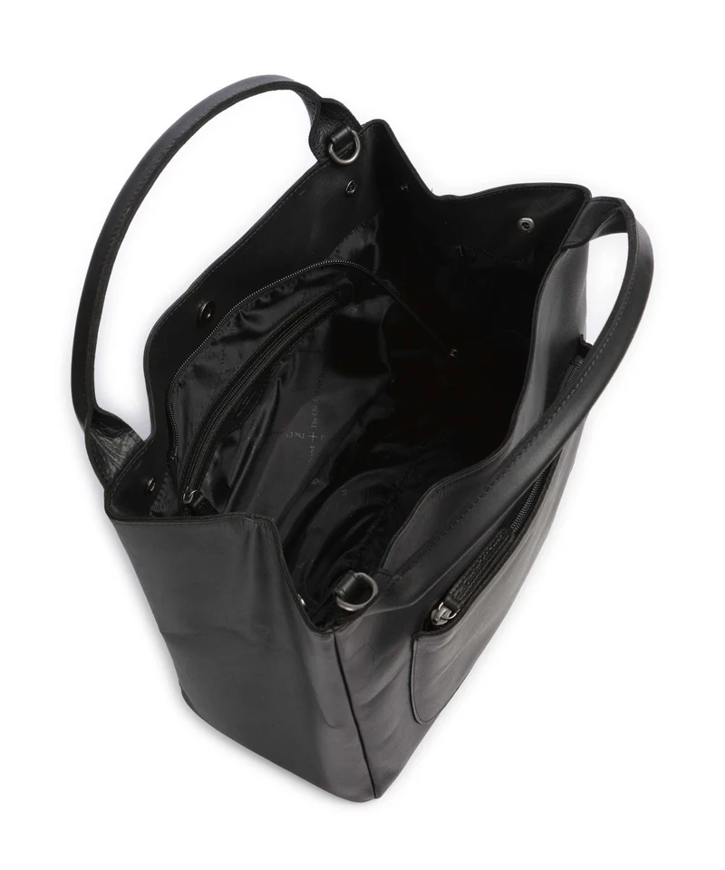 The Chesterfield Brand Wax Pull Up Cow Fioline Bolso de mano black