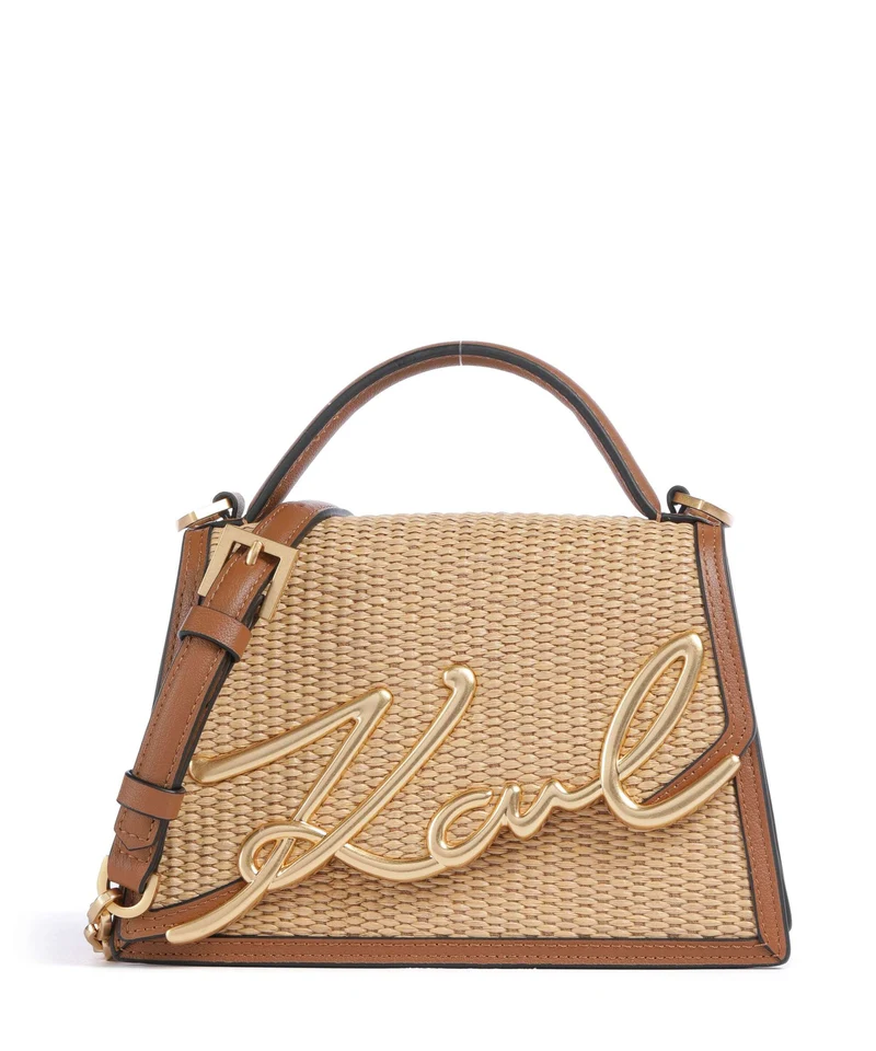 Karl Lagerfeld K/Signature 2.0 Bandolera natural/tan