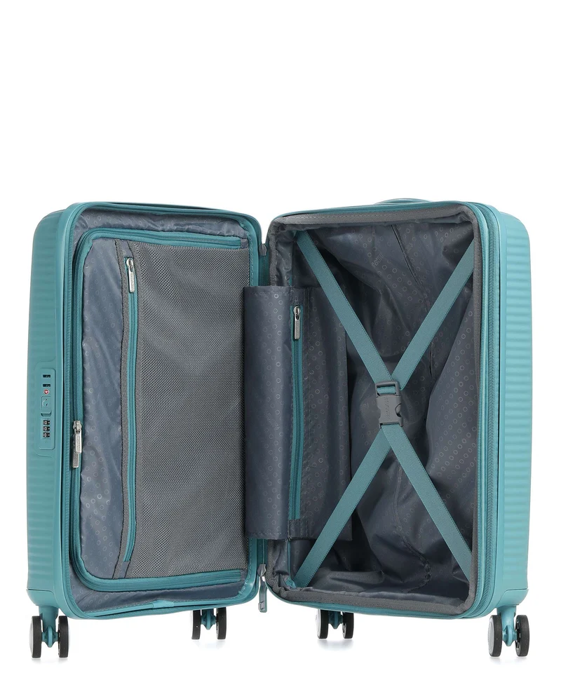 American Tourister Soundbox Maleta con 4 ruedas turquoise tonic
