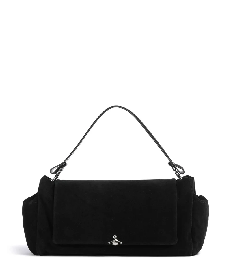 Vivienne Westwood Hazel Suede XL Bolso de hobo black