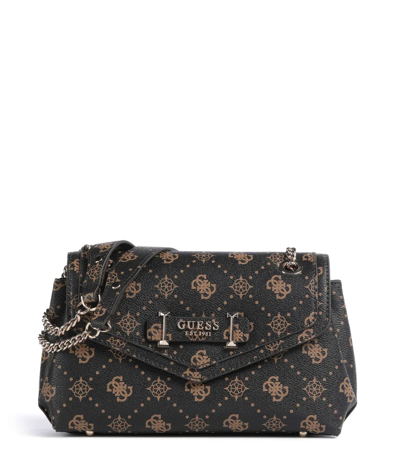 Guess Silia Bolso de hombro espresso logo