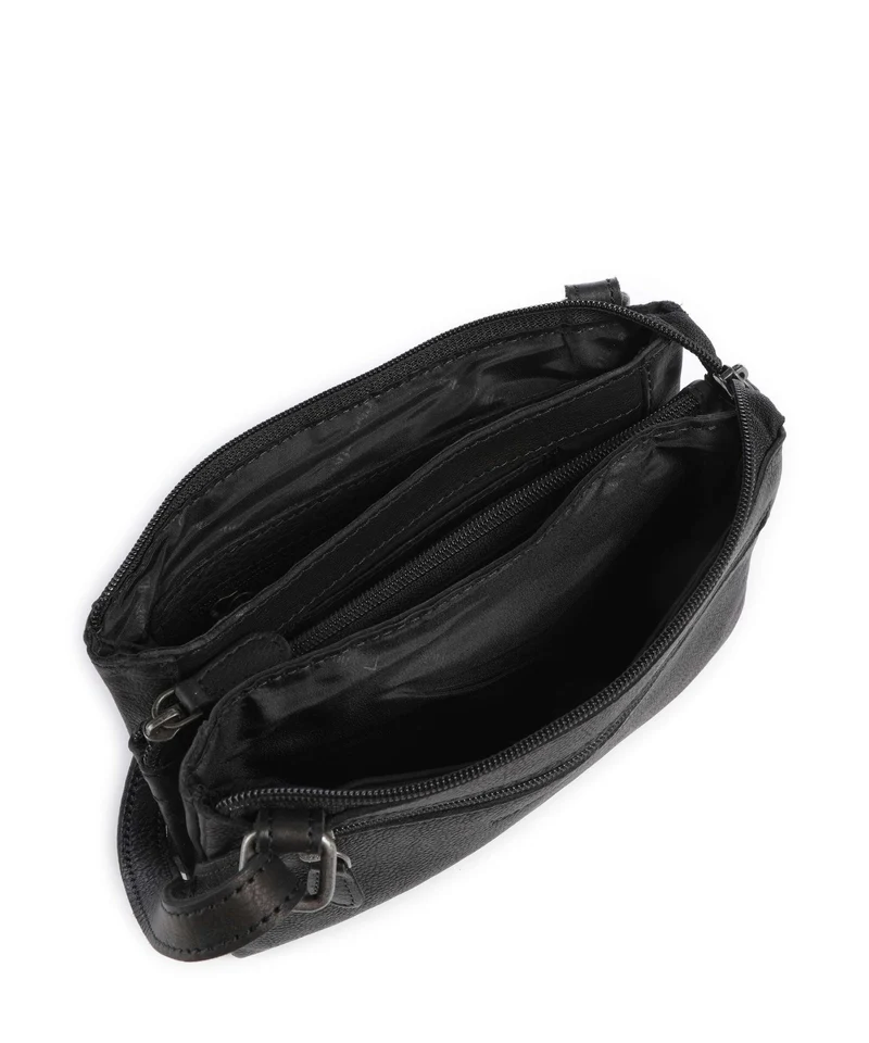 The Chesterfield Brand Washed Waxed Cow Osaka Bandolera black