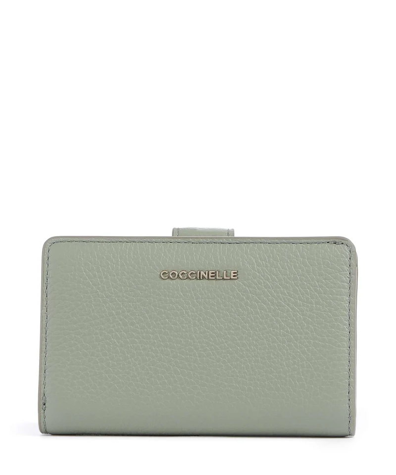 Coccinelle Metallic Soft Monedero greenery