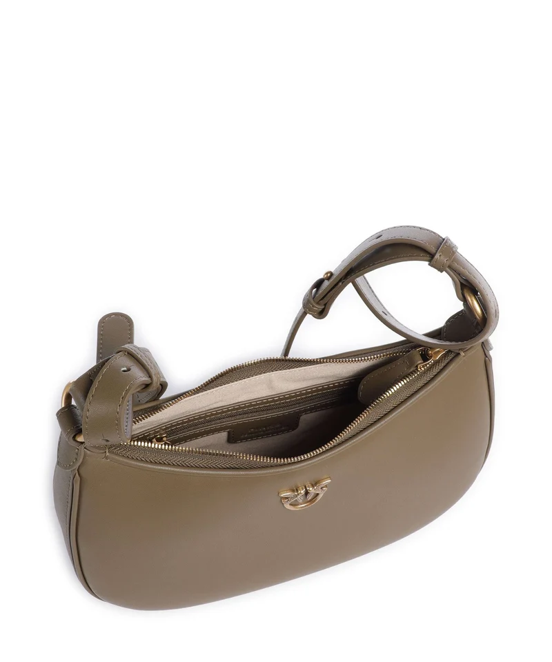 Pinko Half Moon Mini Bolso de hombro scricciolo/antique gold