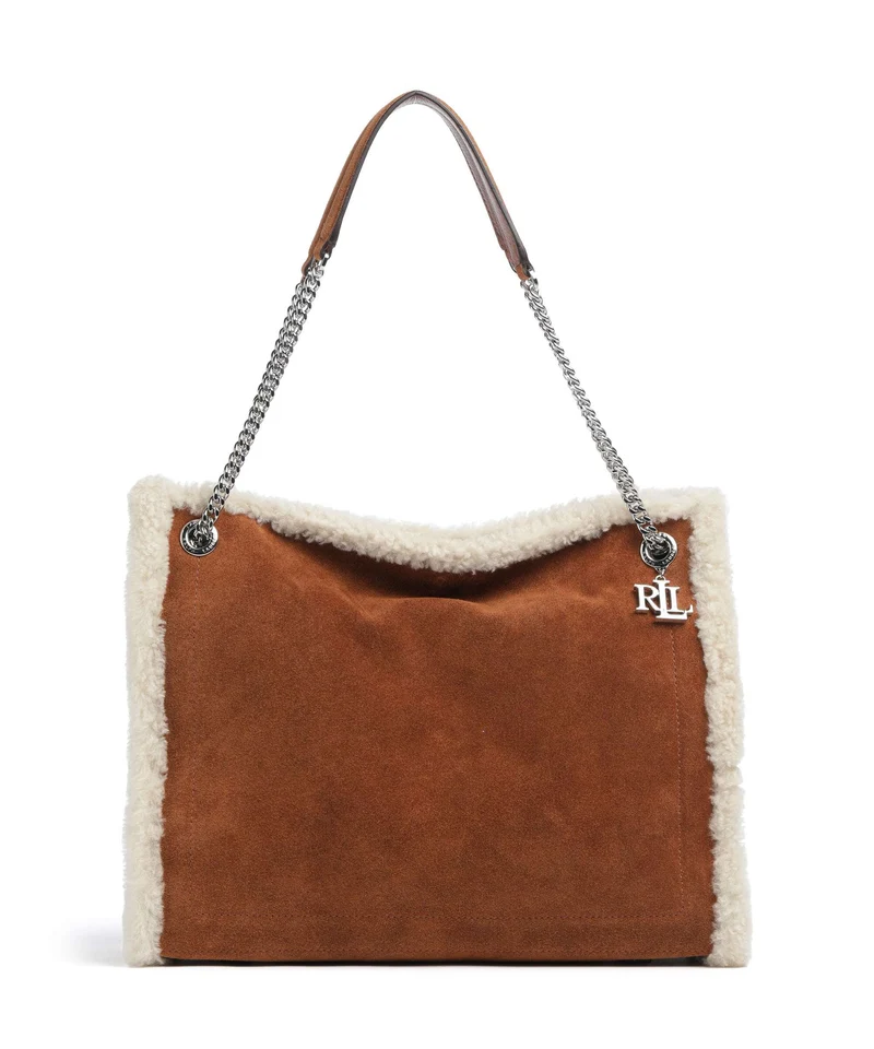 Lauren Ralph Lauren Bradley Large Bolsa shopping lauren tan/natural