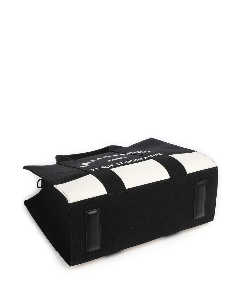 Karl Lagerfeld K/Rue St Guillaume Medium Bolso de mano cannoli cream/black