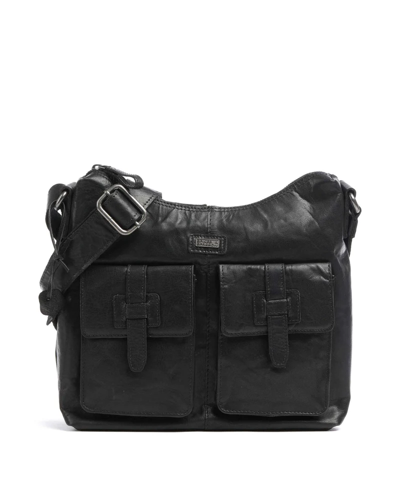Spikes & Sparrow Bronco Bolso de hobo schwarz