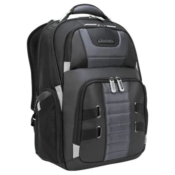 DrifterTrek 11.6-15.6" Laptop Backpack with USB Power Pass-Thru - Black