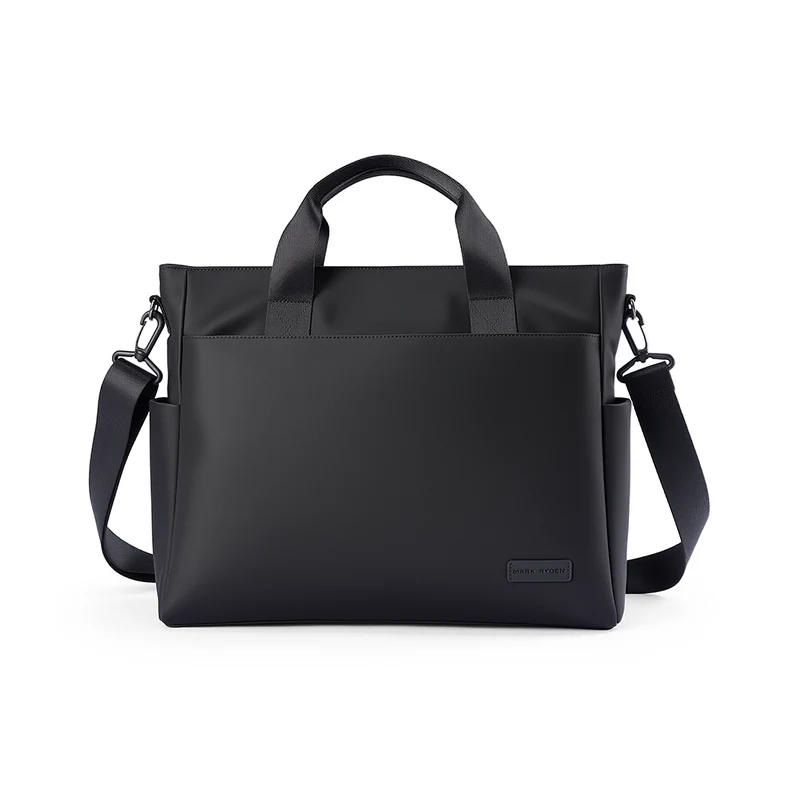CarryDuo: Laptop Tote Bag with Side Pockets & Adjustable Shoulder Strap