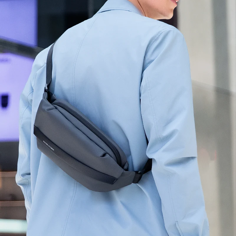 Peiano Elite Gray: Oxford Material Elegant Lightweight Waterproof Crossbody Bag