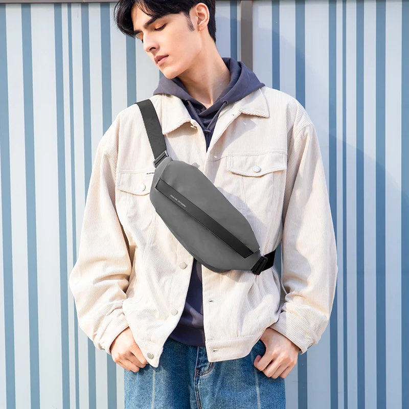 Peiano Elite Gray: Oxford Material Elegant Lightweight Waterproof Crossbody Bag