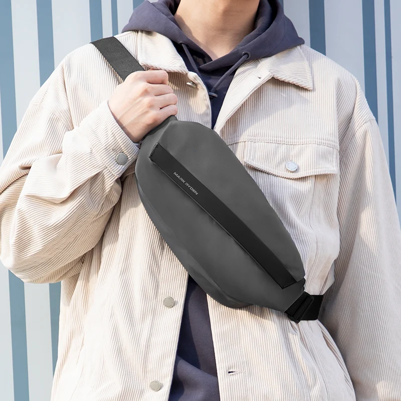 Peiano Elite Gray: Oxford Material Elegant Lightweight Waterproof Crossbody Bag