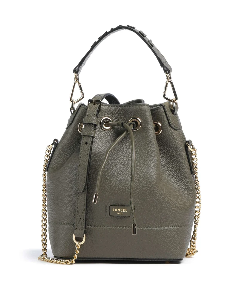 Lancel Ninon S Bucket bolso de mano dark khaki