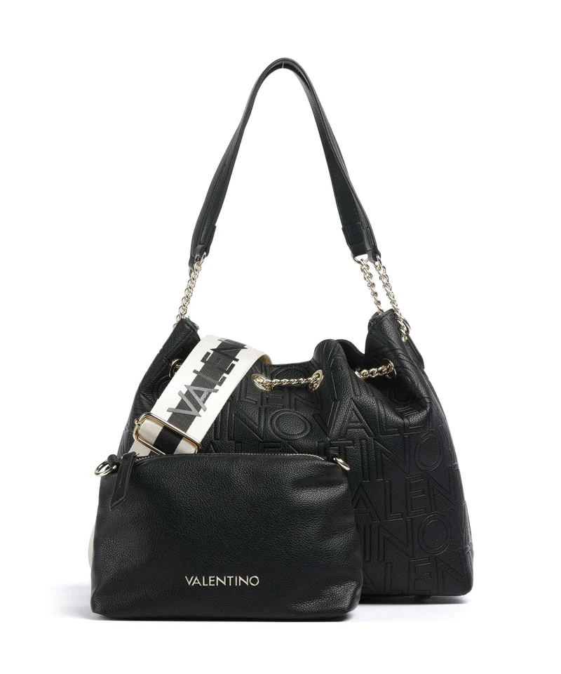 Valentino Bags Pansy Bucket bolso de mano nero