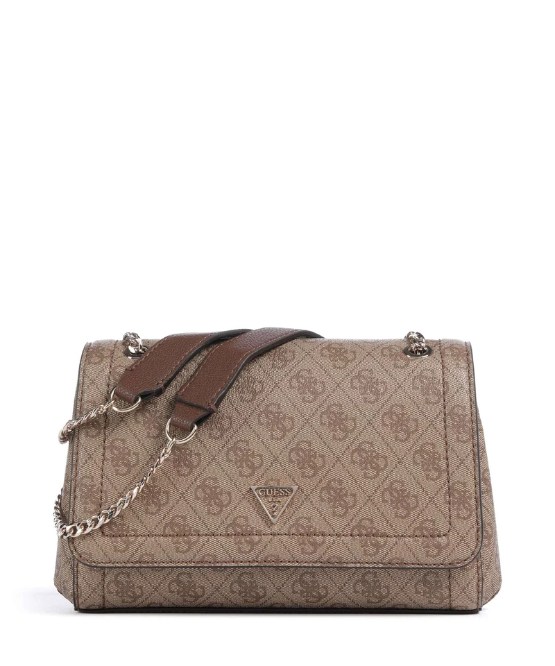 Guess Noelle Bolso de hombro latte logo/brown