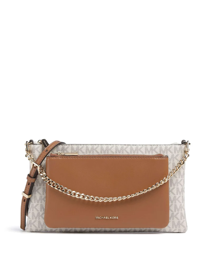Michael Kors Jet Set Bandolera vanilla/acorn