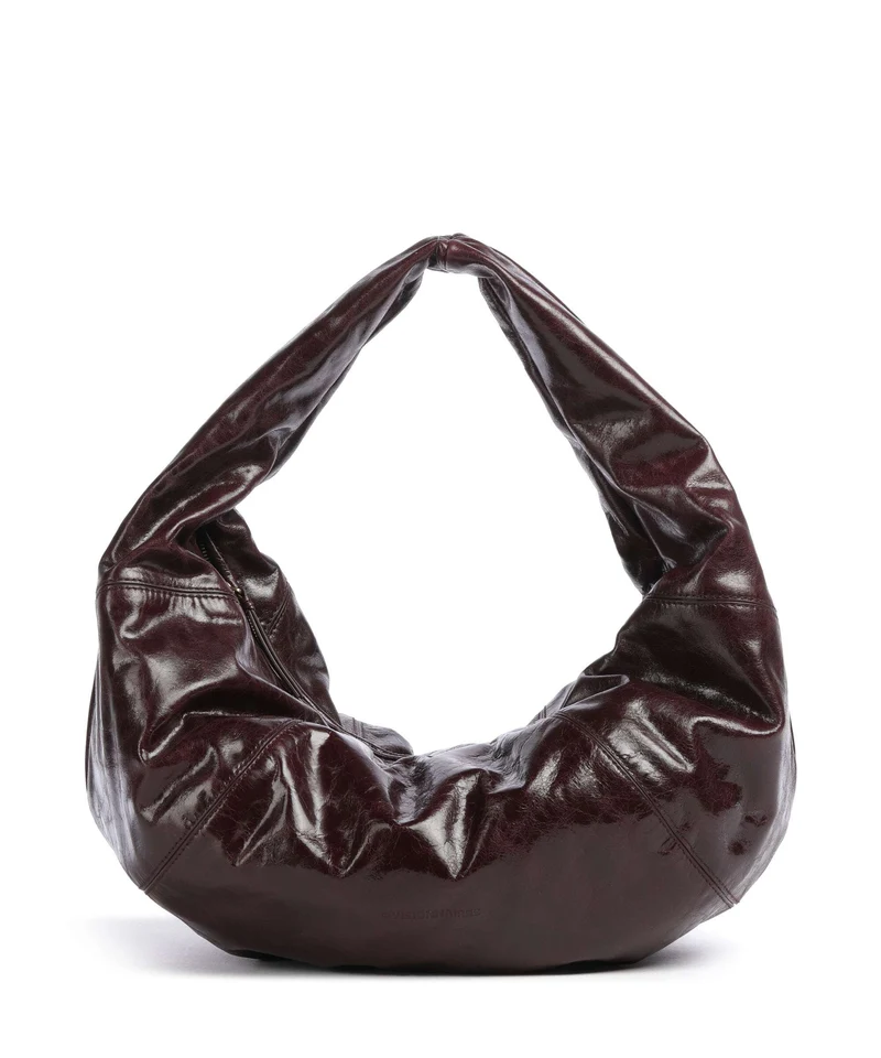 Les Visionnaires Greta Icon Crinkle Bolso de hobo bordeaux red