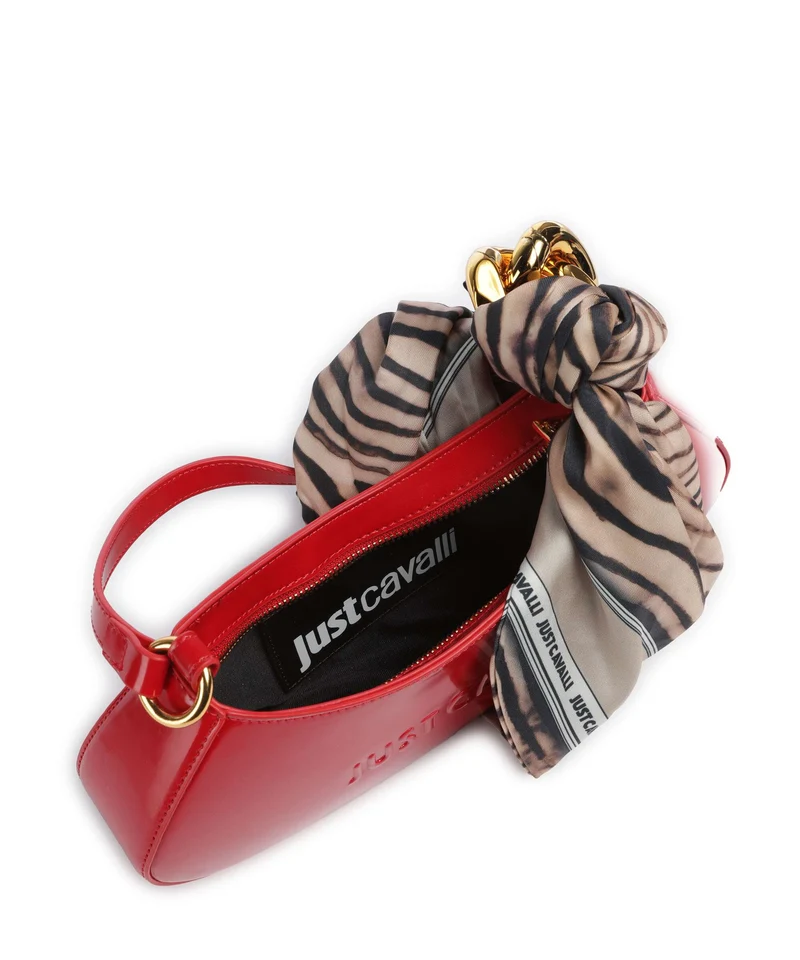 Just Cavalli Chain Foulard Bolso de hombro barbados cherry