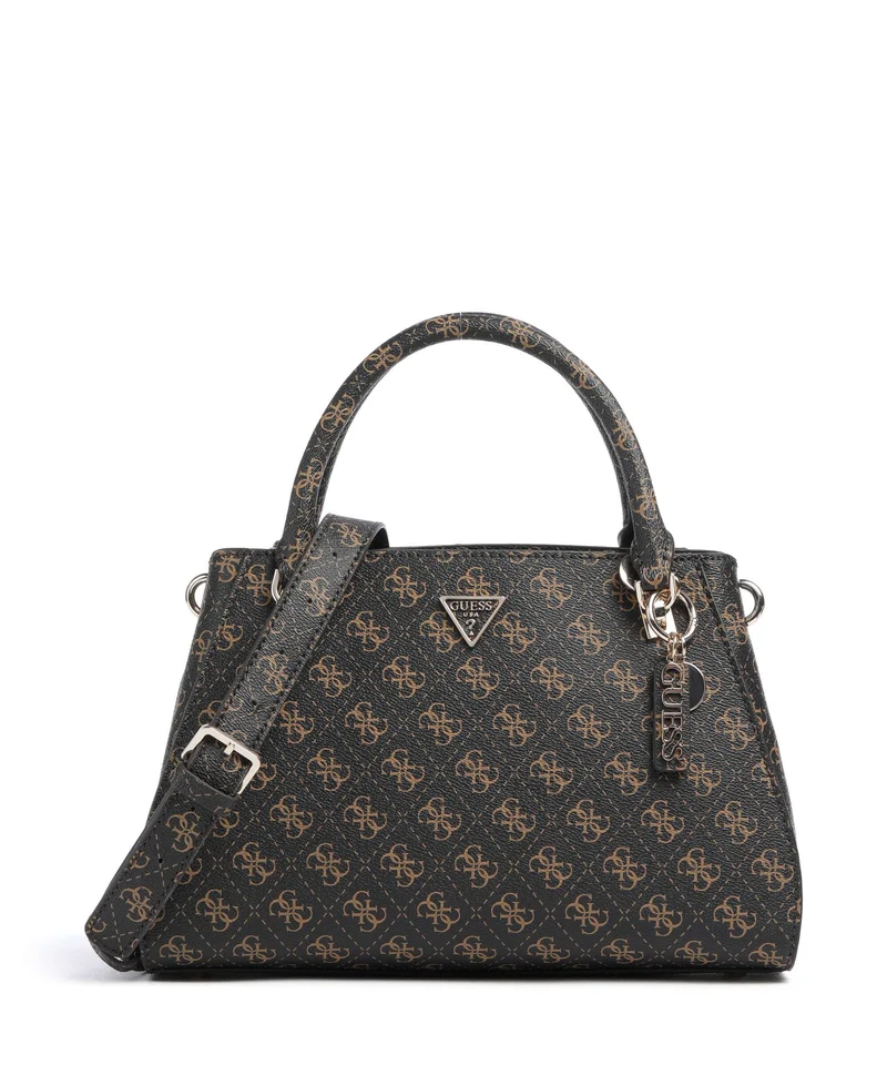 Guess Noelle Q Logo Bolso de mano brown logo